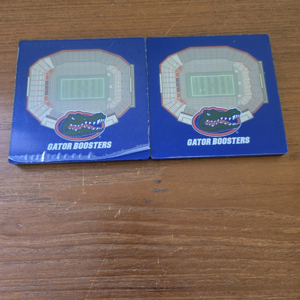 University of Florida Gators Football Stadium 3D Drink Coasters ( set of 2)